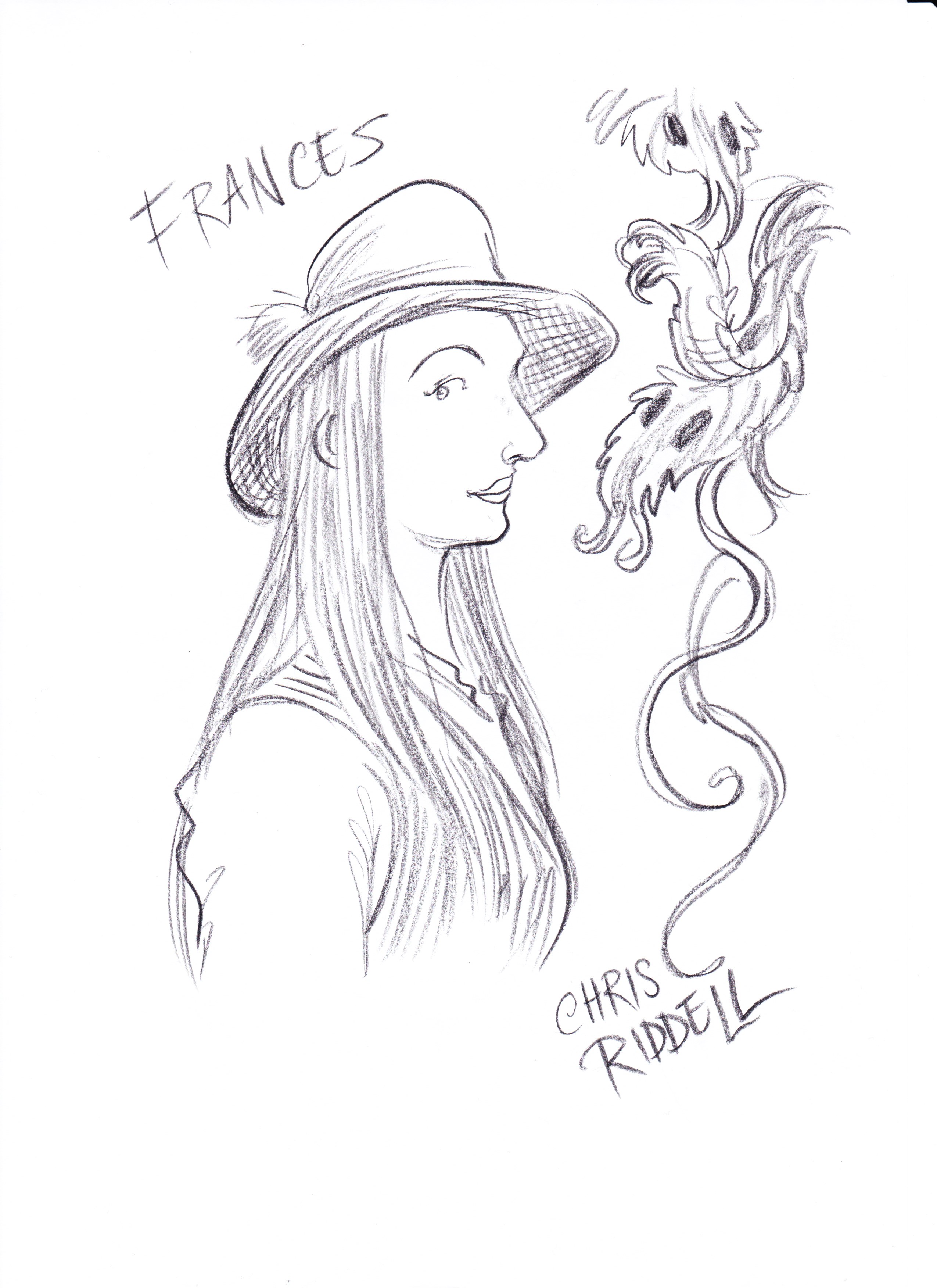 Frances Hardinge, by Chris Riddell